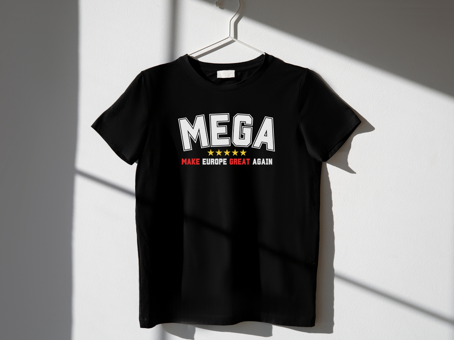 MEGA Make Europe Great Again T-Shirt Bold Statement Tee for Proud Europeans! Unisex Political Shirt in 10 Colours Stand Out & Inspire!