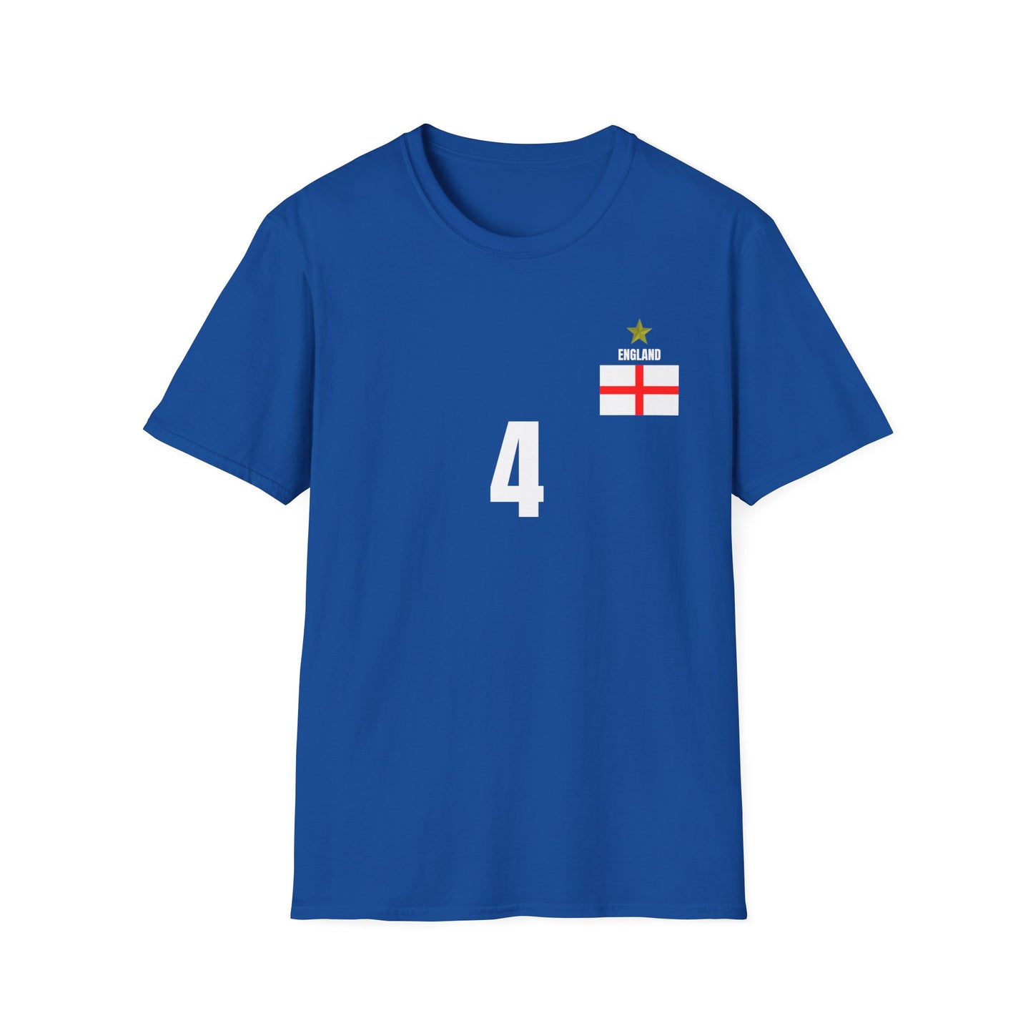 England - Number (4) Football T-Shirt