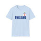 England Football Shirt Gift for Men Sports Wear Ladies England Top for Sports Day