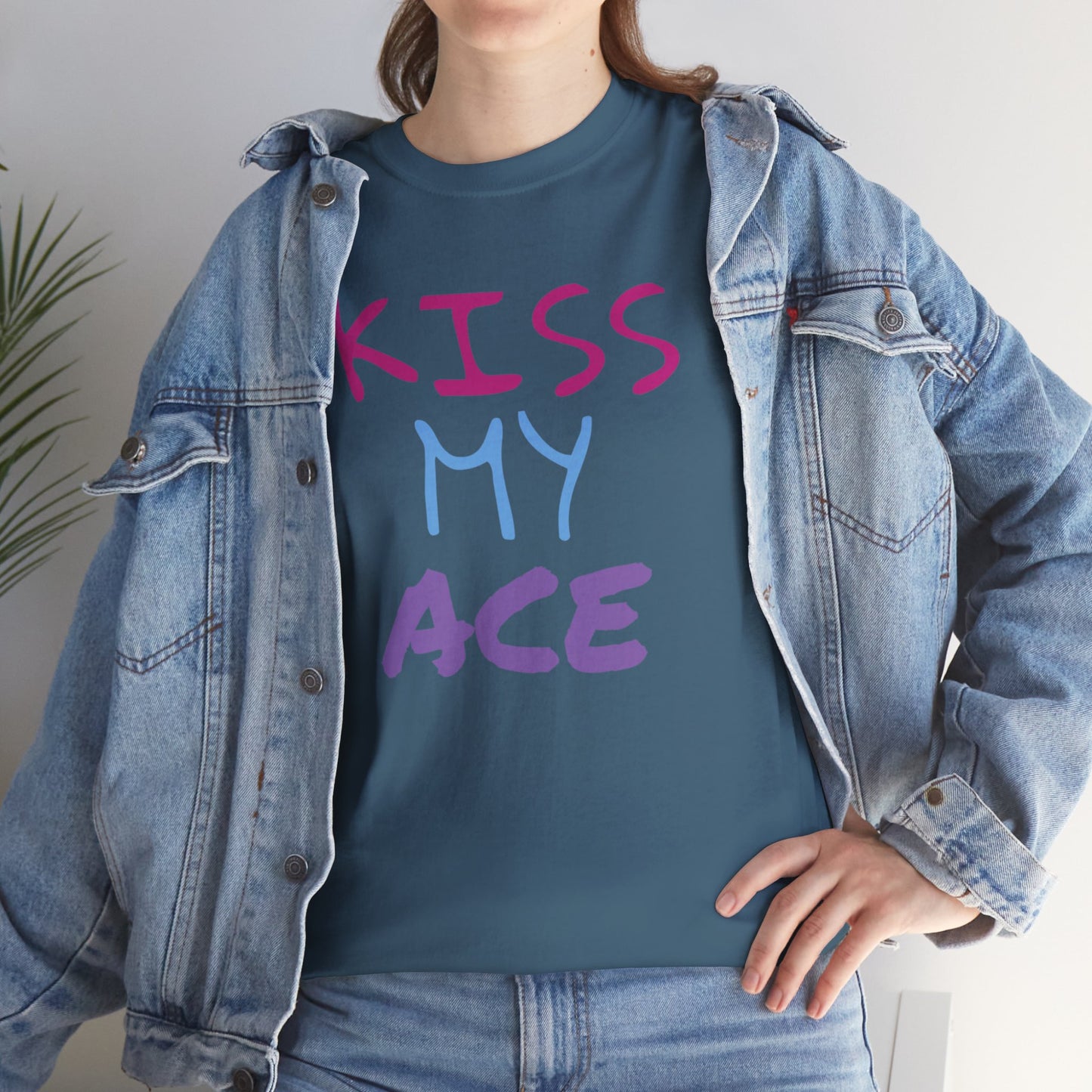 Kiss My Ace Printed tshirt
