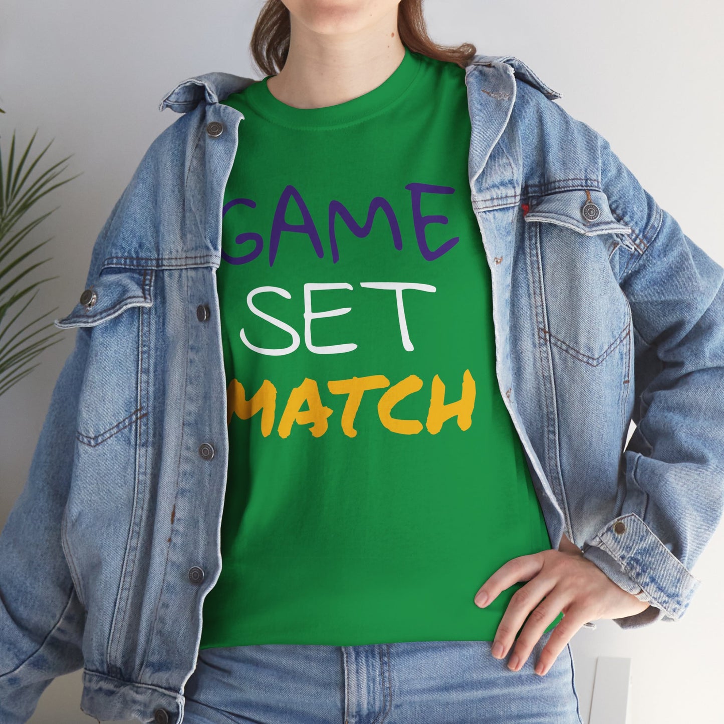 Game Set Match Tennis Printed t-shirt