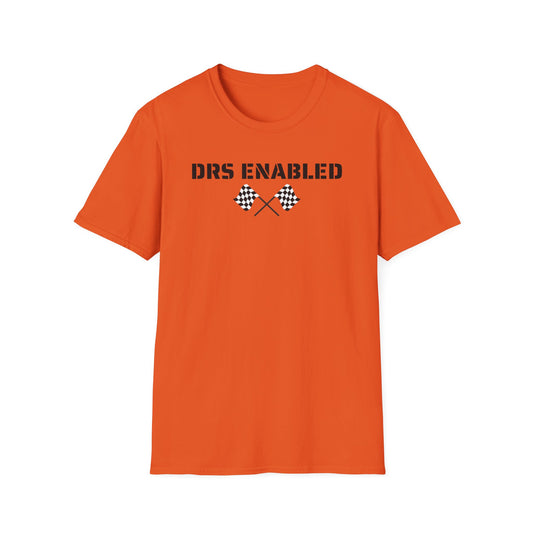Formula 1 'DRS Enabled' T-Shirt with Chequered Flag Design