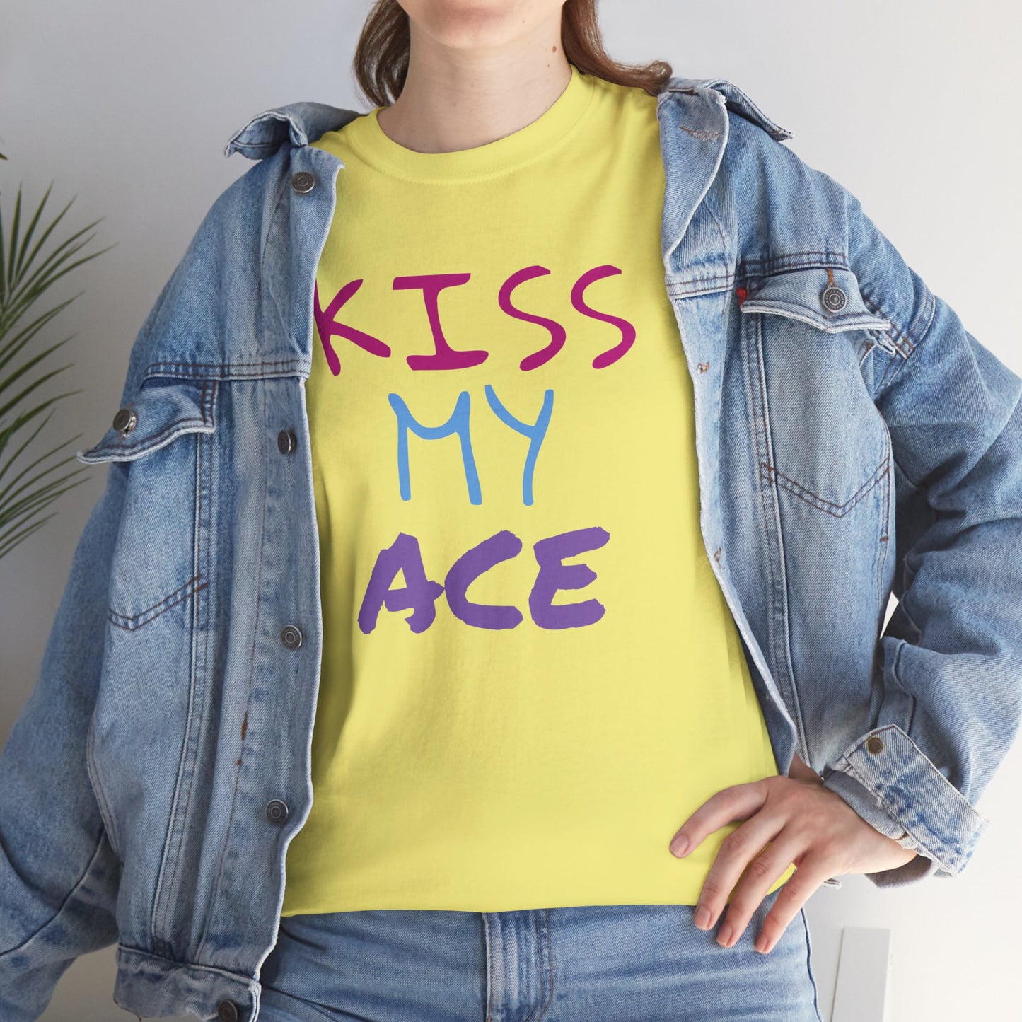 Kiss My Ace Printed tshirt