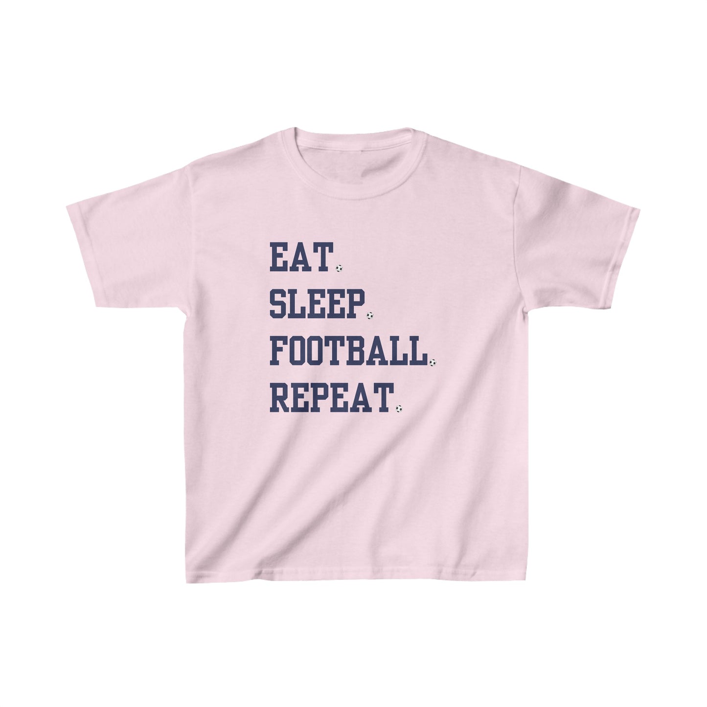 Kids t-shirt Eat Sleep Football Repeat