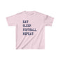 Kids t-shirt Eat Sleep Football Repeat