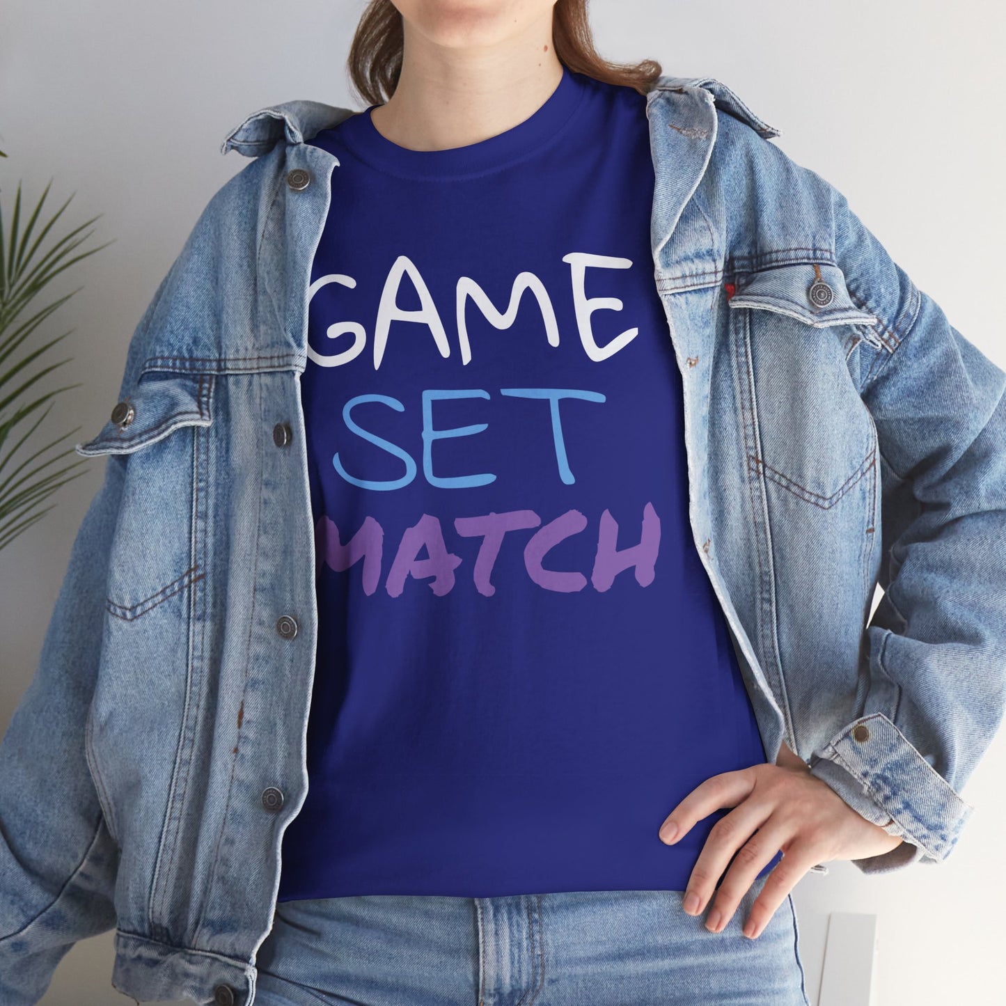 Game Set Match Tennis Printed t-shirt