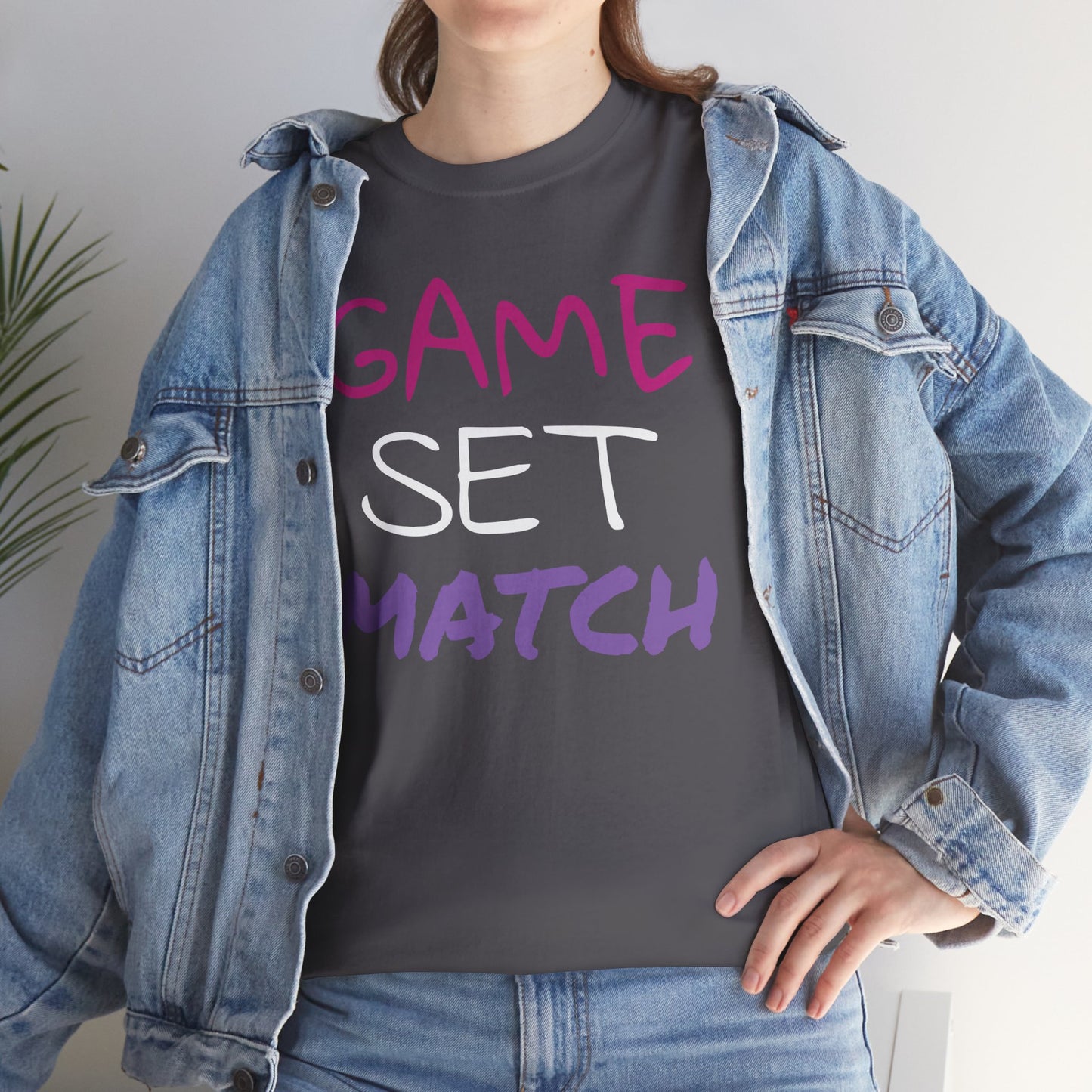 Game Set Match Tennis Printed t-shirt
