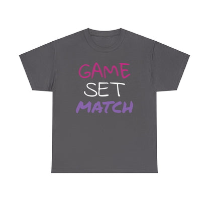Game Set Match Tennis Printed t-shirt