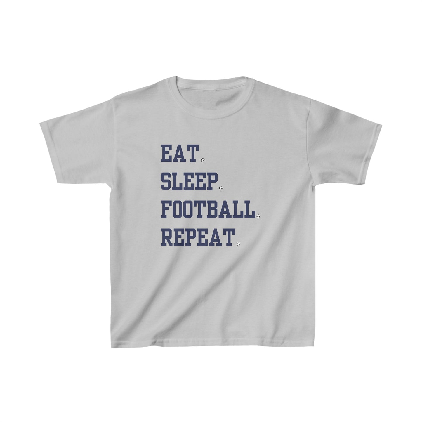 Kids t-shirt Eat Sleep Football Repeat