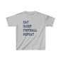 Kids t-shirt Eat Sleep Football Repeat