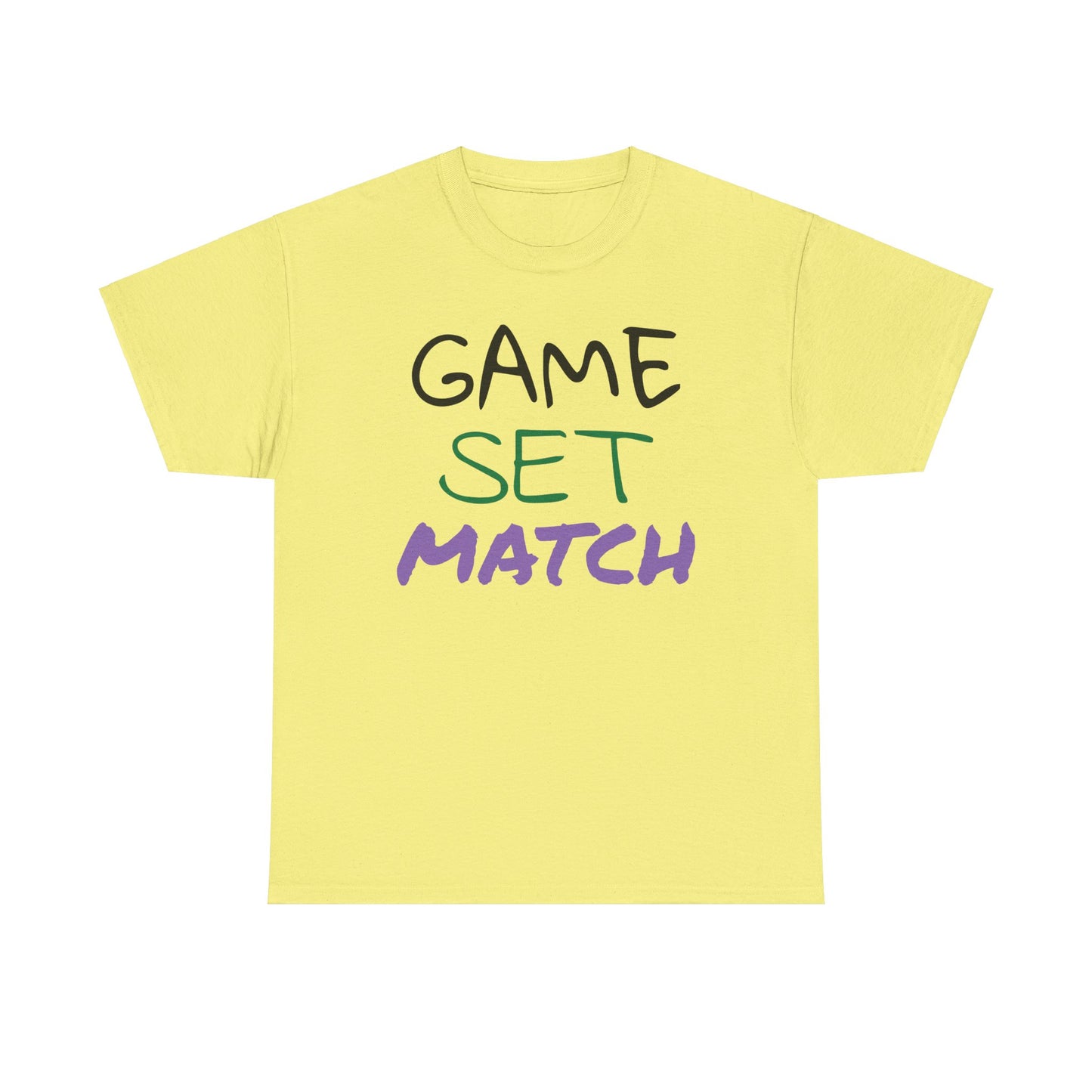 Game Set Match Tennis Printed t-shirt