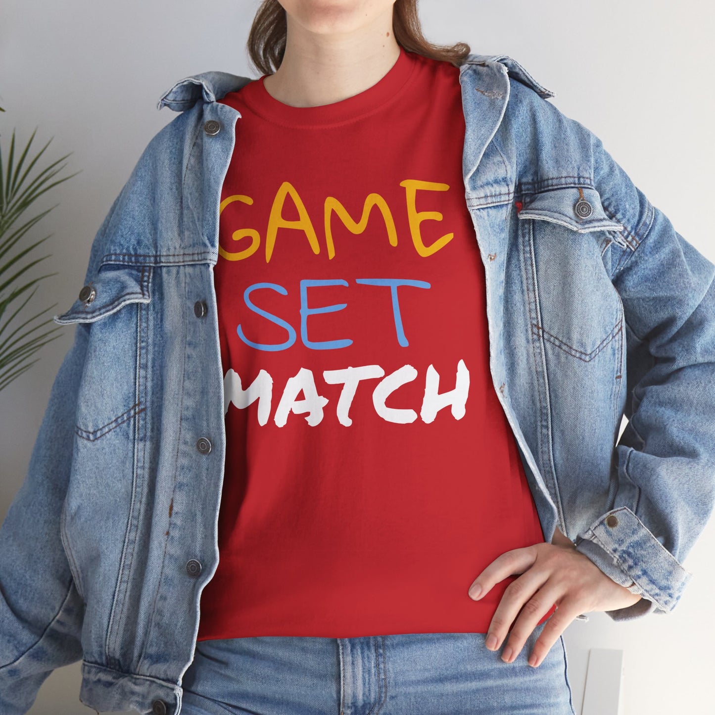 Game Set Match Tennis Printed t-shirt