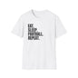 Football T-shirt Black T-shirt White T-shirt Gift for Football Fans Printed T-shirt