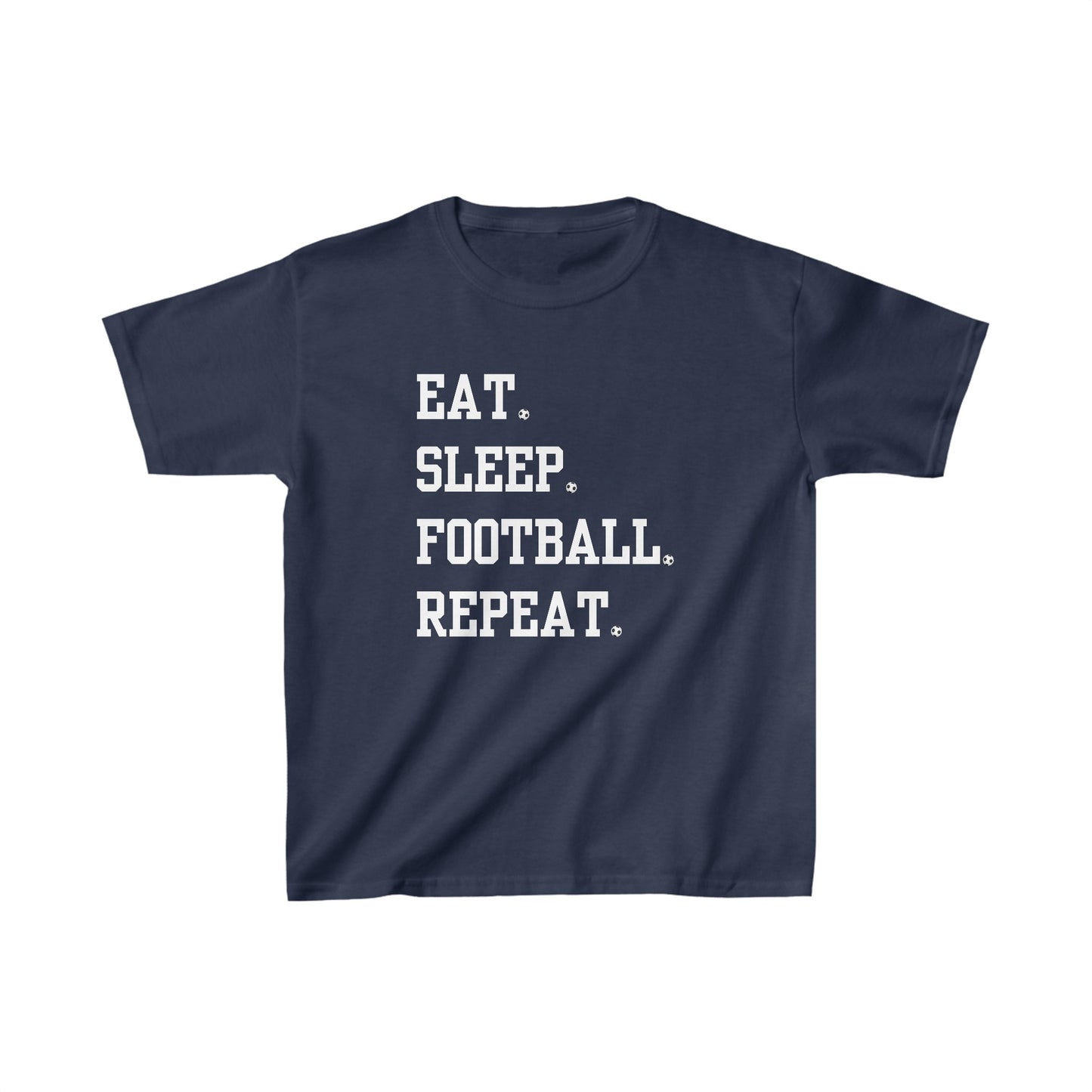 Kids t-shirt Eat Sleep Football Repeat