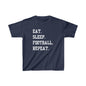 Kids t-shirt Eat Sleep Football Repeat