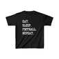 Kids t-shirt Eat Sleep Football Repeat
