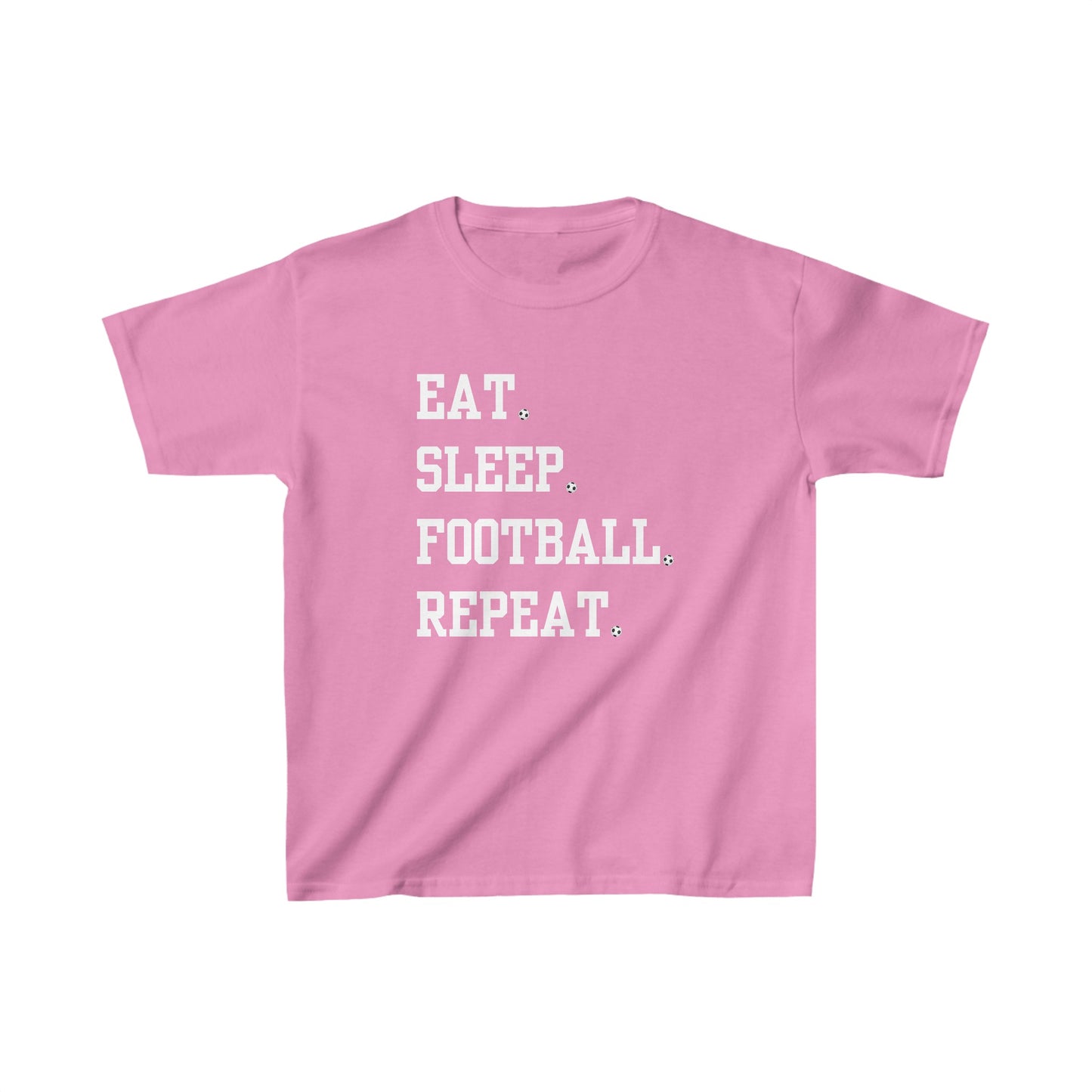 Kids t-shirt Eat Sleep Football Repeat