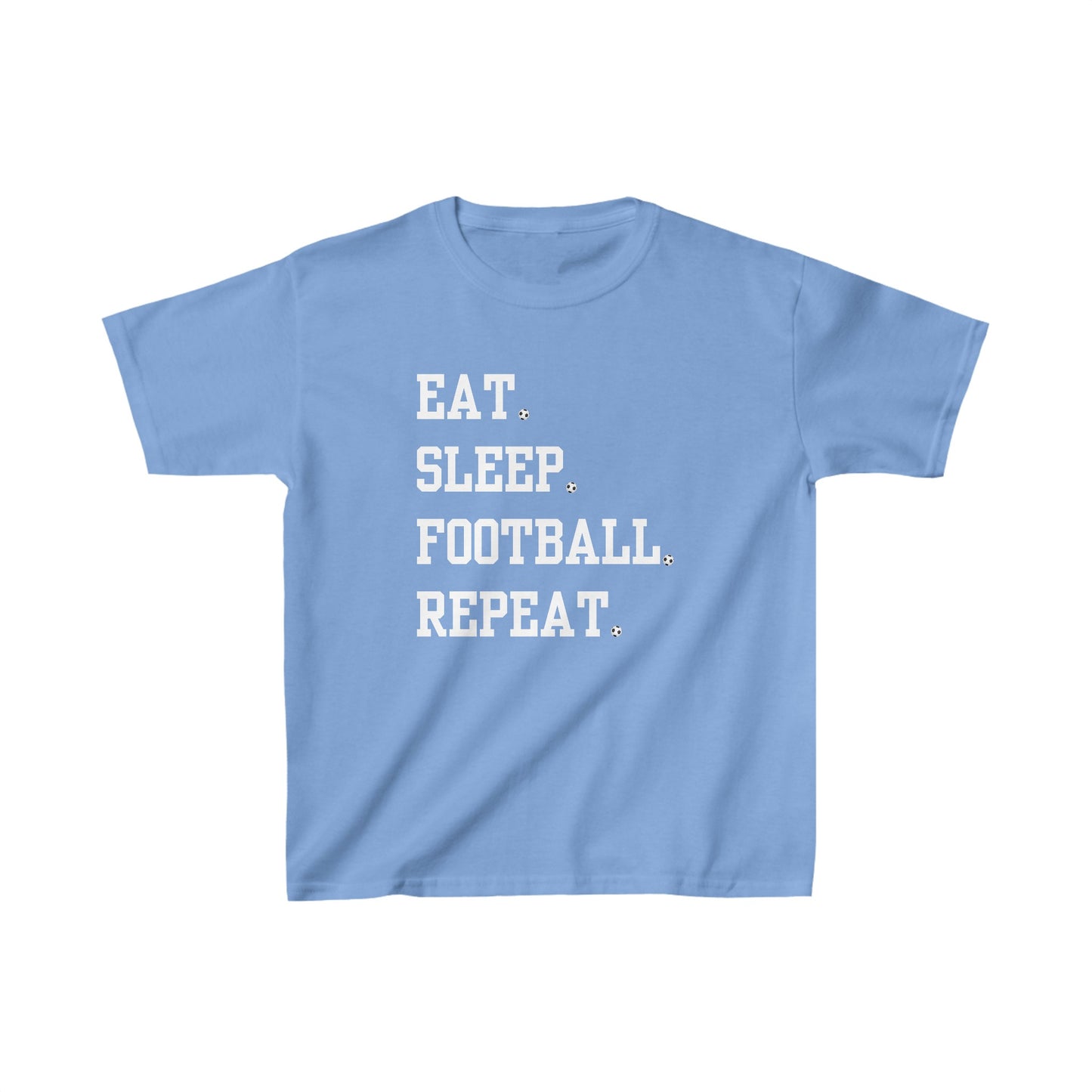 Kids t-shirt Eat Sleep Football Repeat