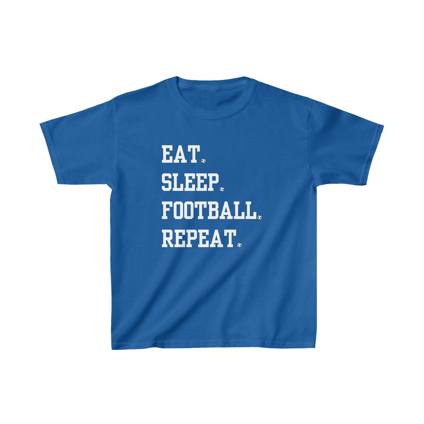 Kids t-shirt Eat Sleep Football Repeat