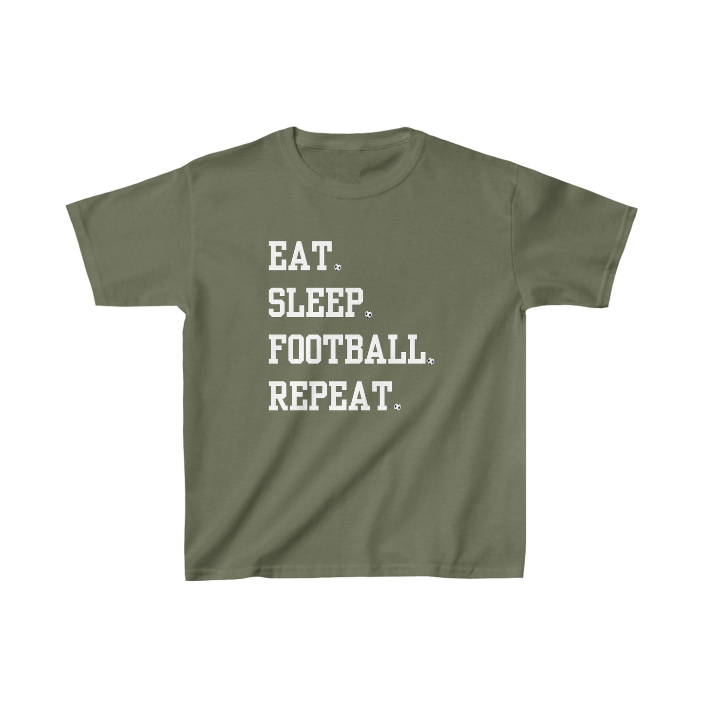 Kids t-shirt Eat Sleep Football Repeat