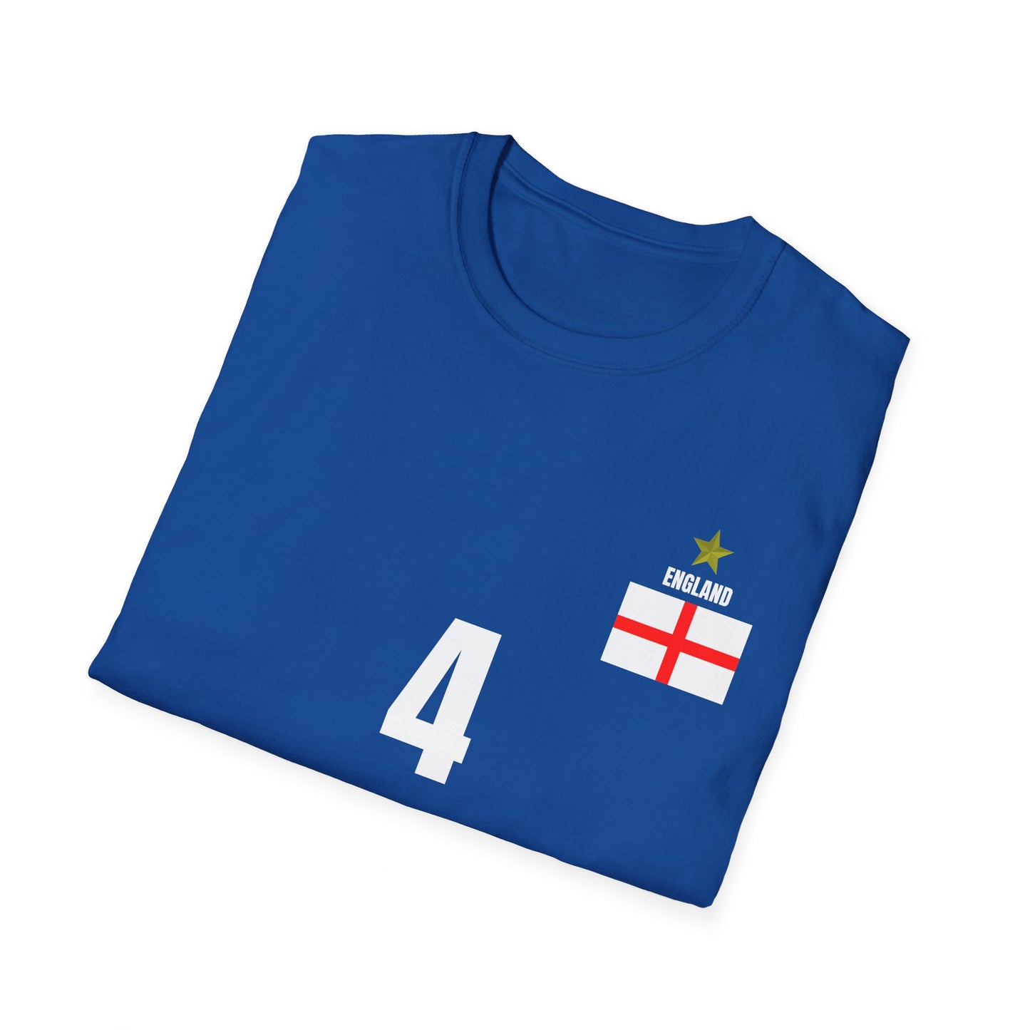 England - Number (4) Football T-Shirt