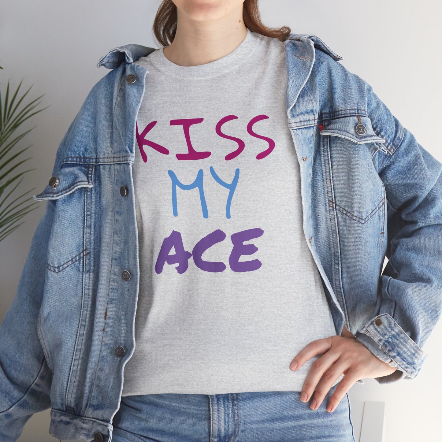 Kiss My Ace Printed tshirt