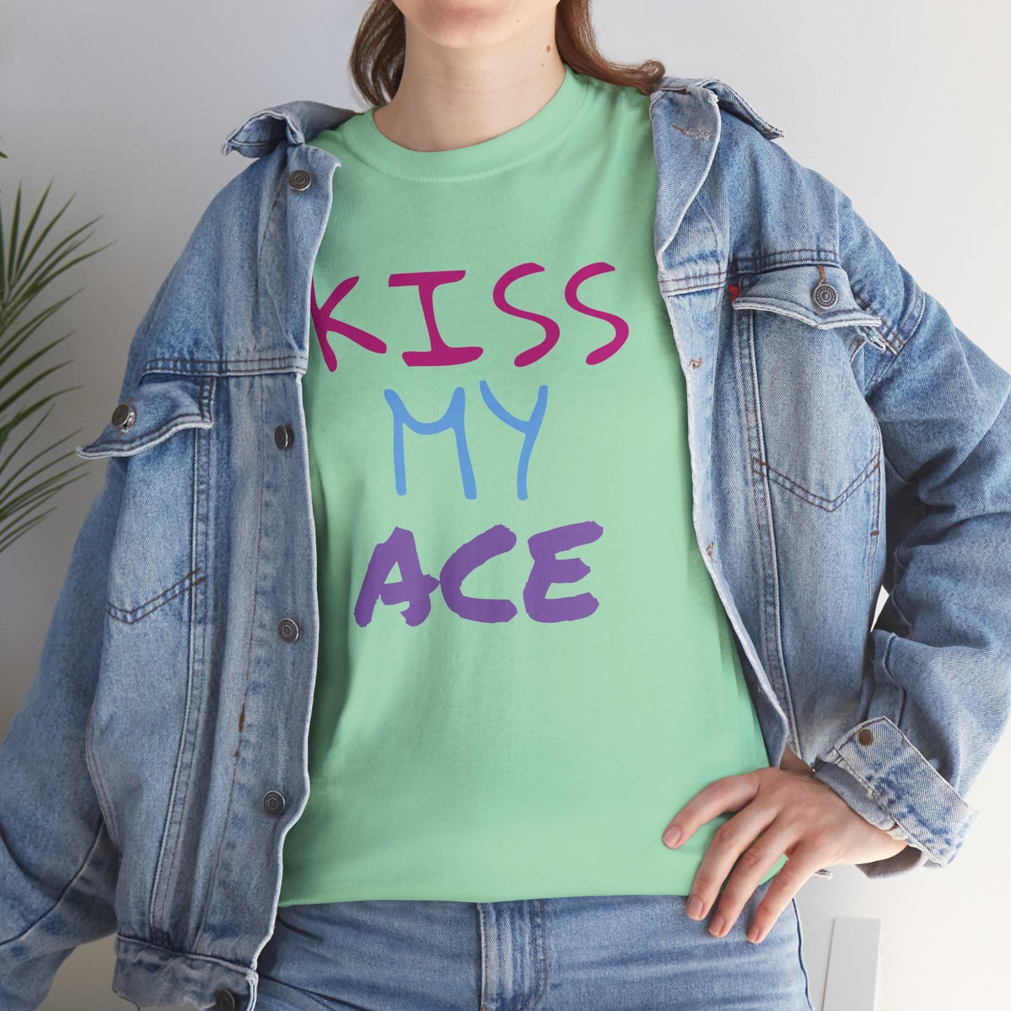Kiss My Ace Printed tshirt