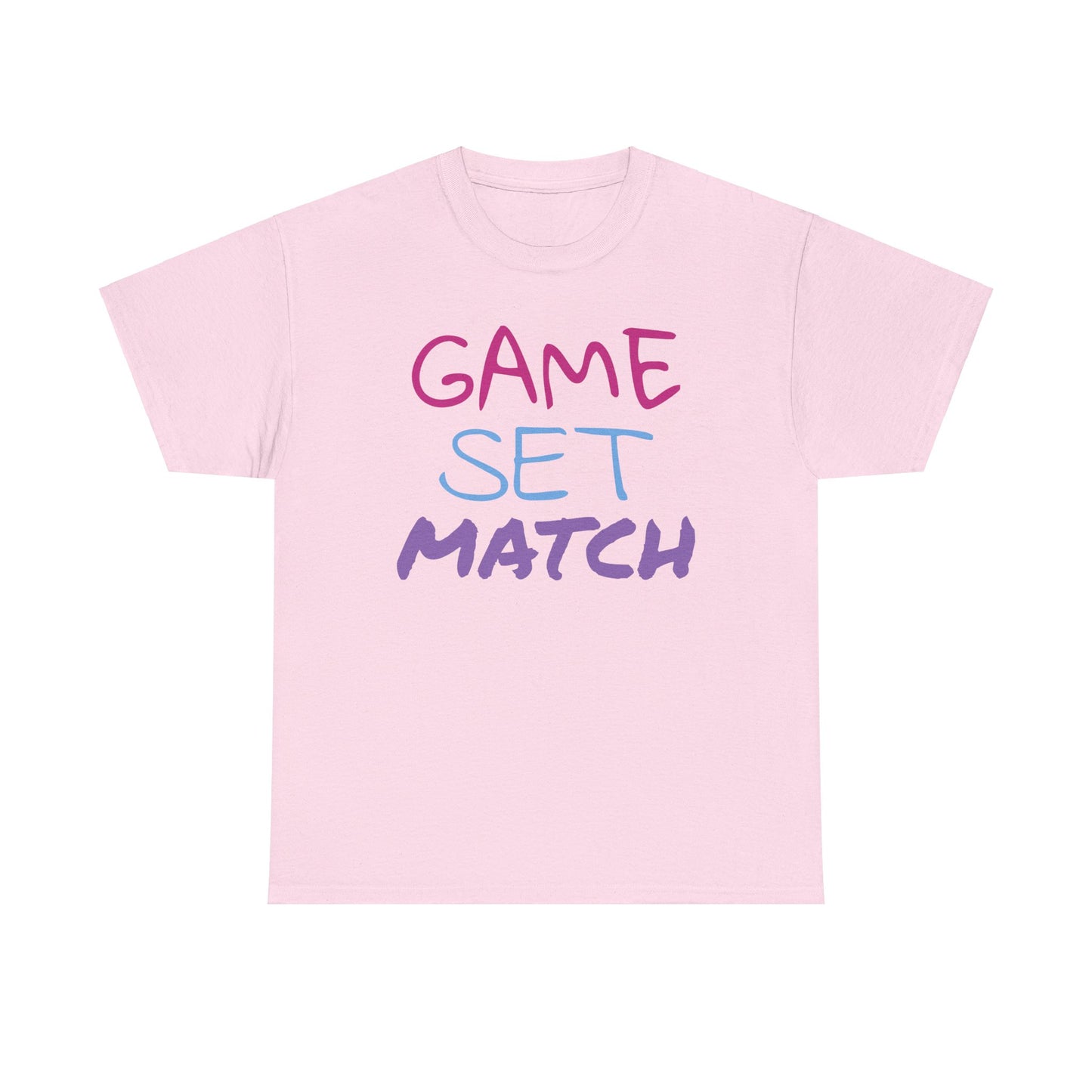 Game Set Match Tennis Printed t-shirt