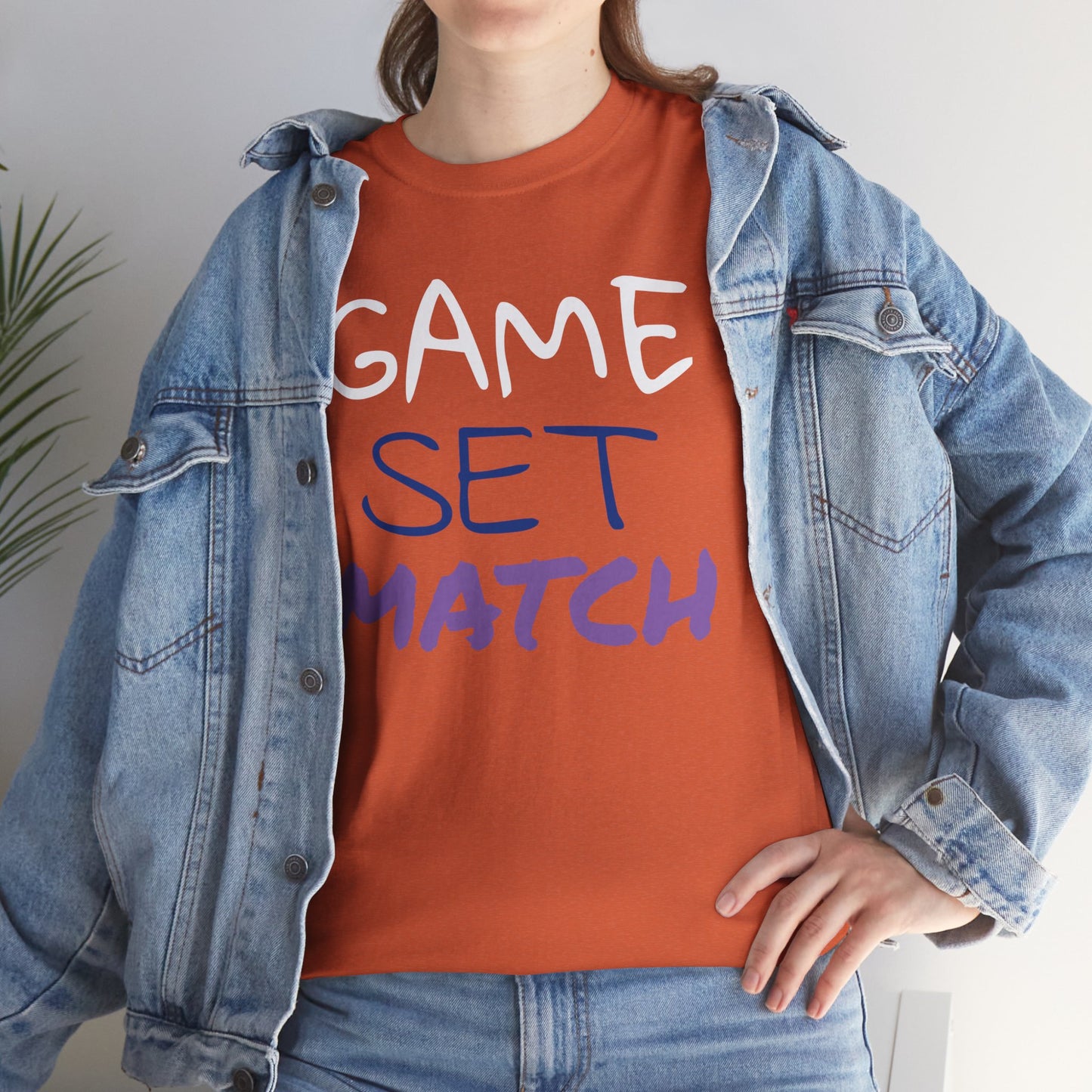 Game Set Match Tennis Printed t-shirt