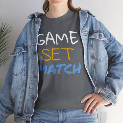 Game Set Match Tennis Printed t-shirt