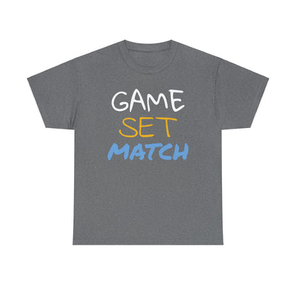 Game Set Match Tennis Printed t-shirt