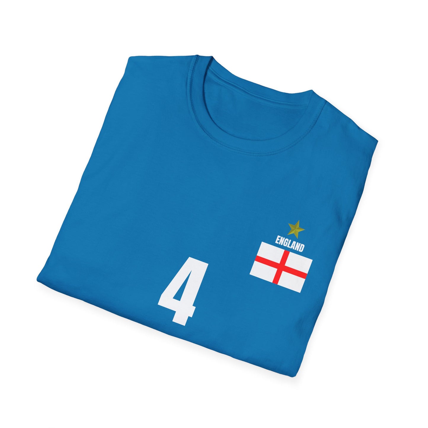 England - Number (4) Football T-Shirt