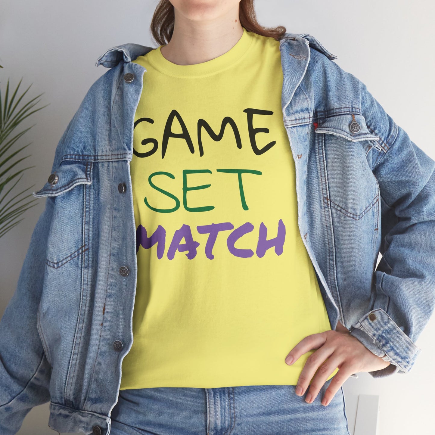 Game Set Match Tennis Printed t-shirt