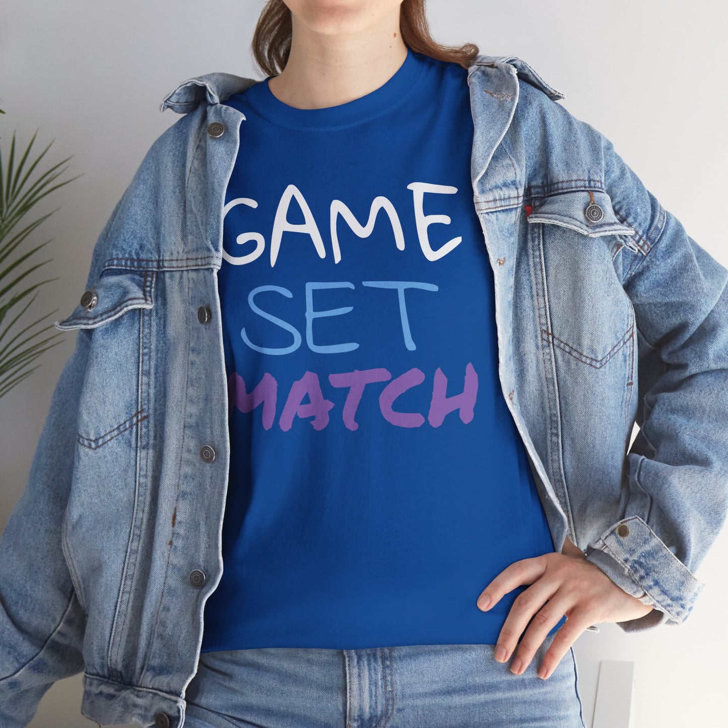 Game Set Match Tennis Printed t-shirt