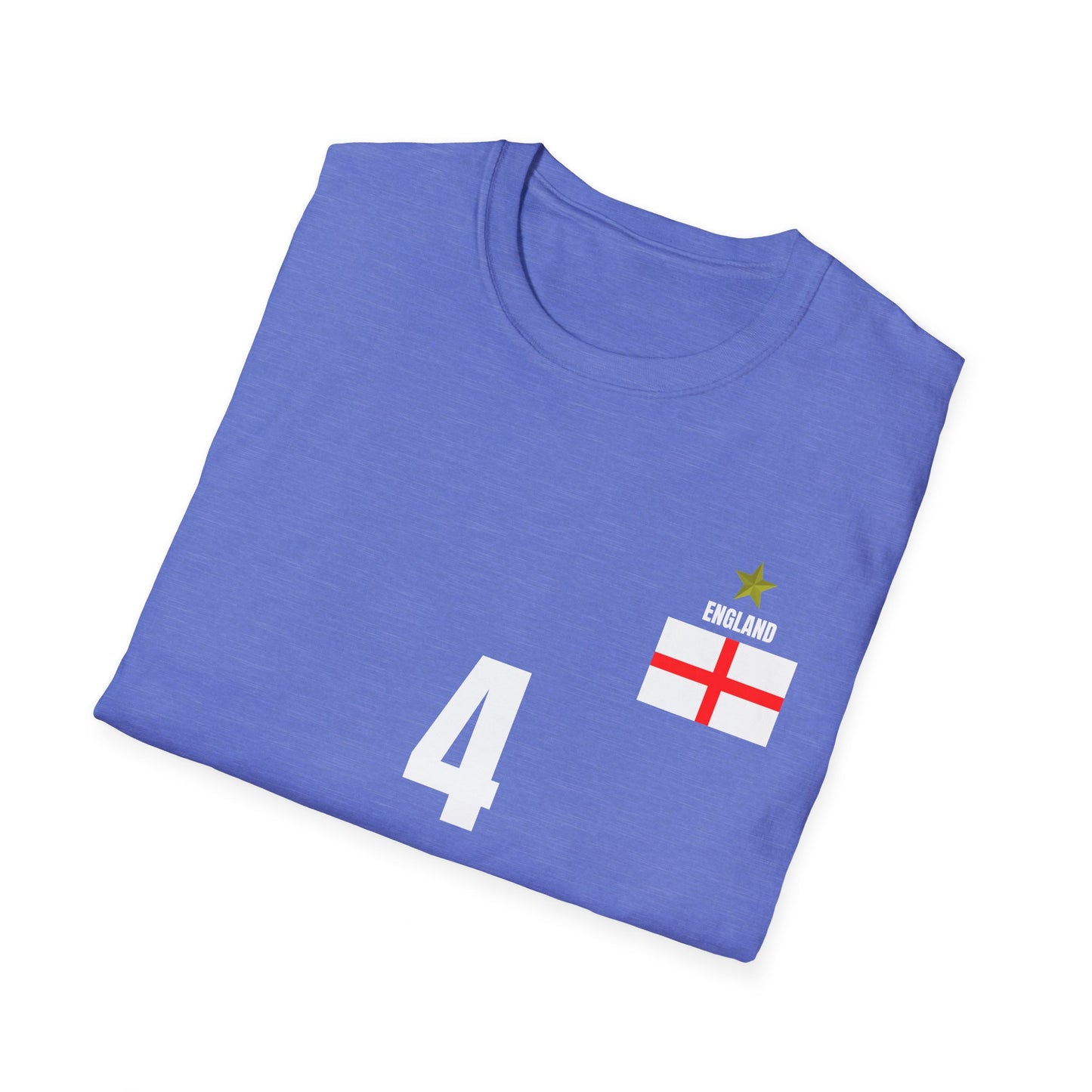 England - Number (4) Football T-Shirt