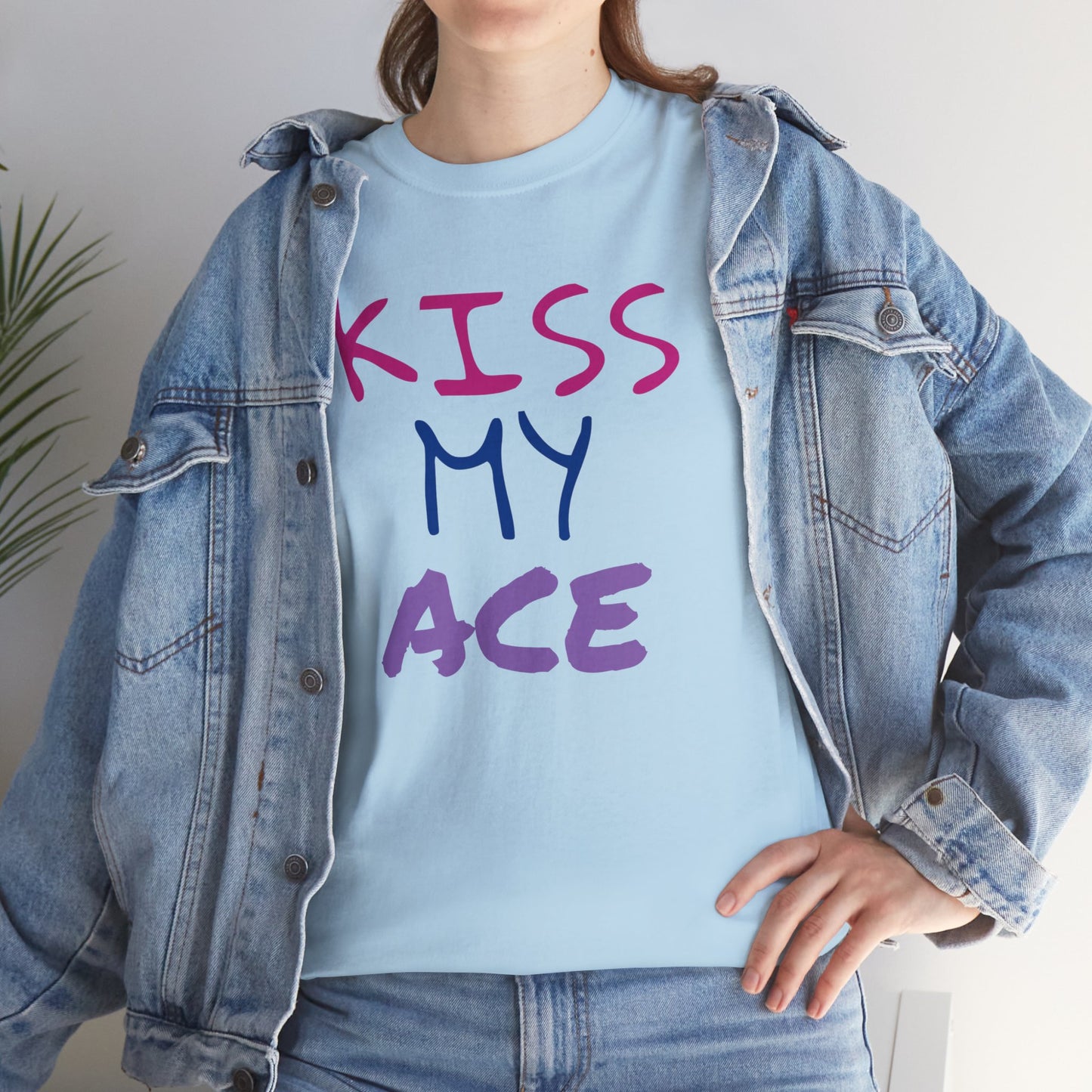 Kiss My Ace Printed tshirt