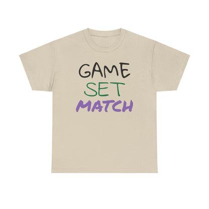 Game Set Match Tennis Printed t-shirt
