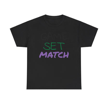Game Set Match Tennis Printed t-shirt