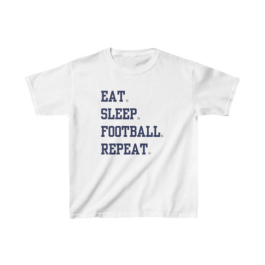 Kids t-shirt Eat Sleep Football Repeat