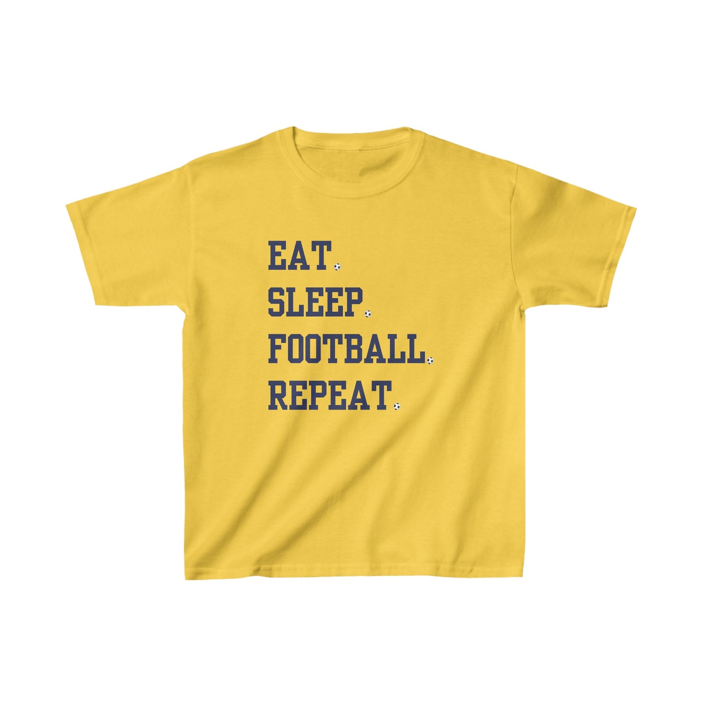 Kids t-shirt Eat Sleep Football Repeat