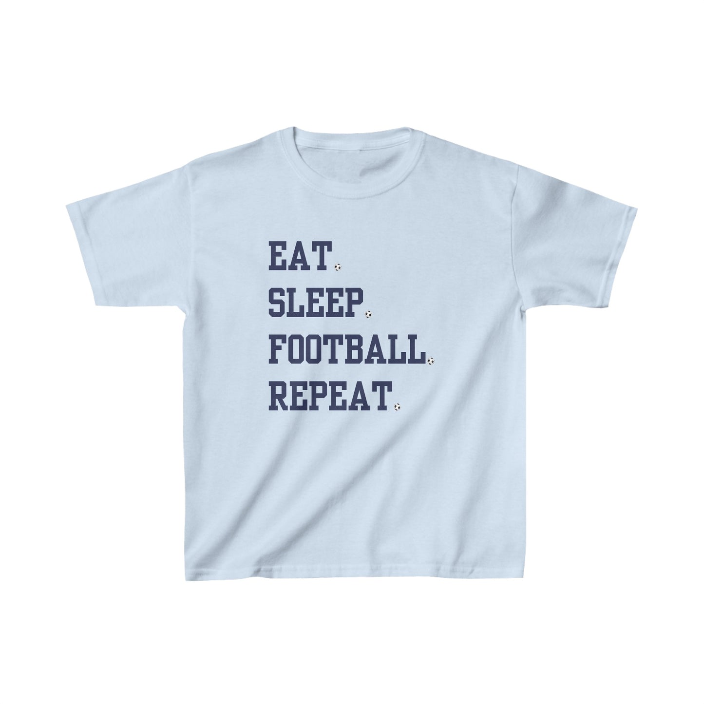 Kids t-shirt Eat Sleep Football Repeat