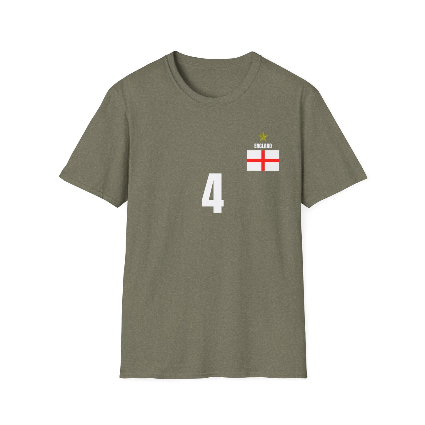 England - Number (4) Football T-Shirt