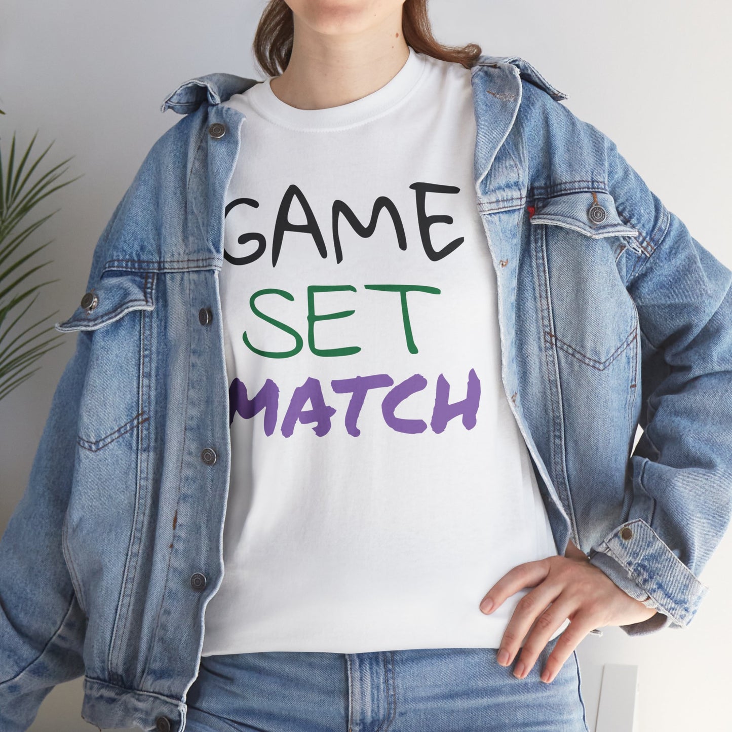 Game Set Match Tennis Printed t-shirt