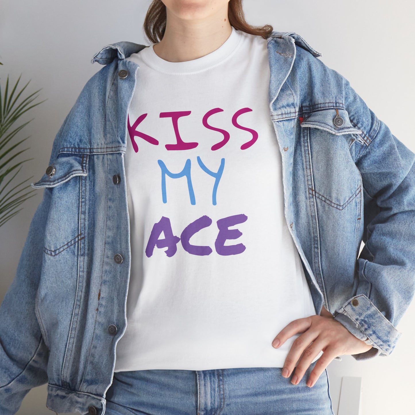 Kiss My Ace Printed tshirt