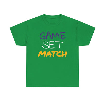 Game Set Match Tennis Printed t-shirt