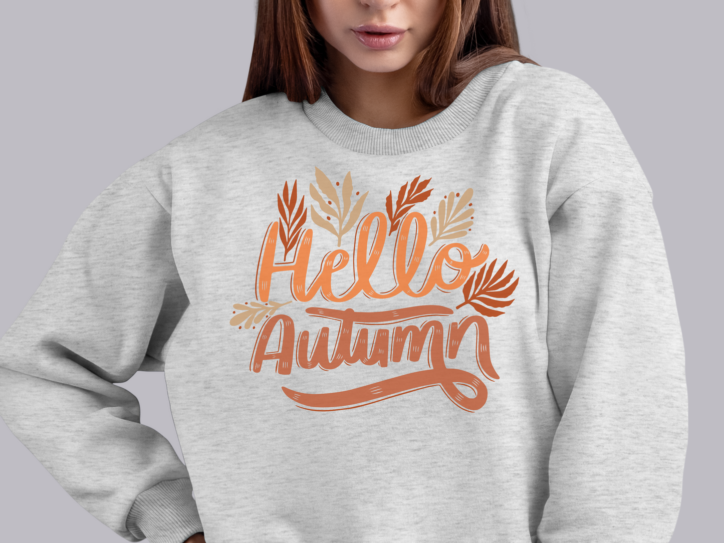 Ladies Graphic Crewneck Autumn Sweatshirt