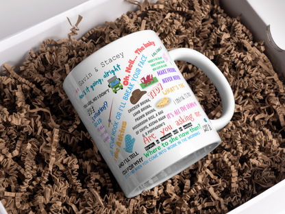 Gavin & Stacey Colourful Funny Quotes Mug